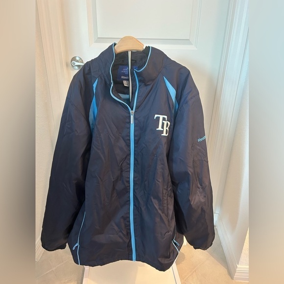 Reebok MLB Genuine Merchandise TB Tampa Bay Rays Full Zip Jacket Size XL Mens - Picture 4 of 12